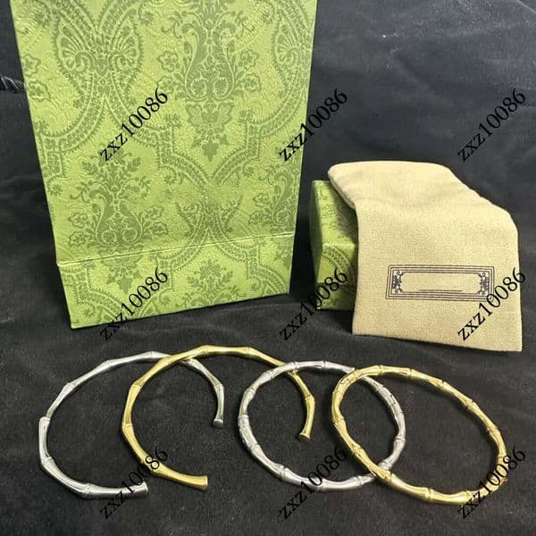 Fashion Women Bamboo Joint Stainless Steel Gold Silver Love Luxury Bracelet Wedding Bangle Gift