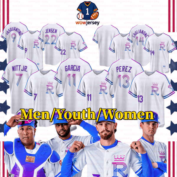 Royals Baseball Jersey Bobby Witt Jr Salvador Perez Maikel Garcia Vinnie Pasquantino Jonathan India Jac Caglianone Isaac Collins Kyle Isbel Cole Ragans Bo Jackson