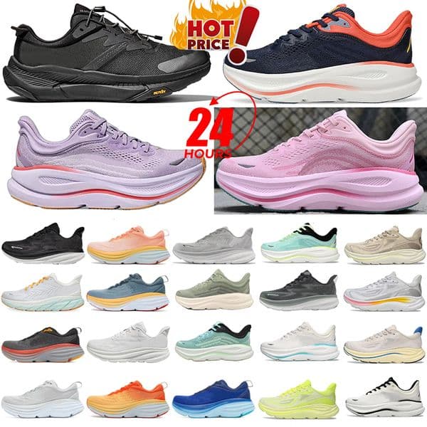 Designer Bondi 8 Running Shoes Clifton 9 Runner Carbon x2 one one Triple Black White Light Blue Outdoor Sports Trainers Lifestyle Shock Absorption sneakers EUR 36-45