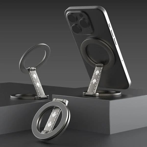 For Double-Sided Magnetic Phone Ring Holder for MagSafe Kickstand Magnet Grip for iPhone 16 15 14 For Stand Holder 260410