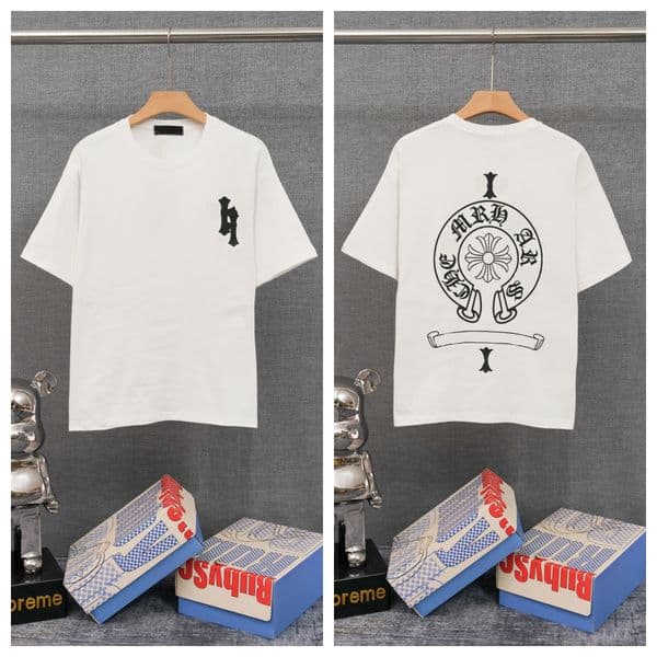 Trendy Minimal Short Sleeve Tee Loose Fit Design Simple Pattern Breathable Tops for Men Women Casual Wear