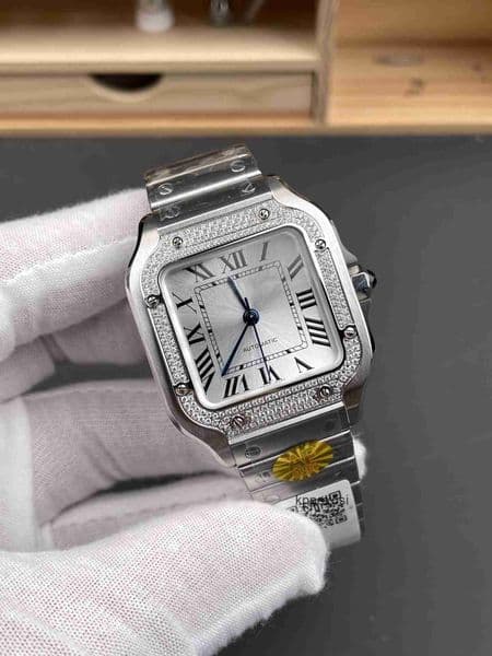 Top quality santoss watch super clone watch 1847MC mechanical movement mens watch smartlink system sapphire crystal glass 39.8mm 35.1mm 27mm with box 8KO0