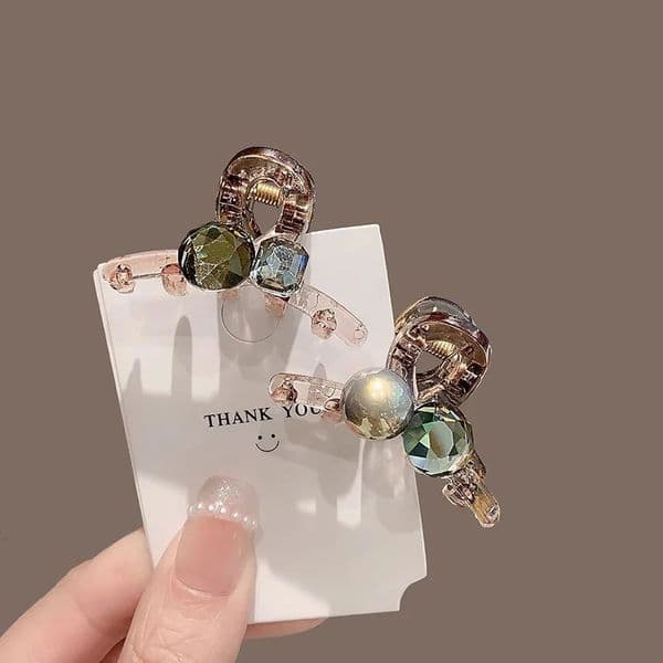 Elegant Bow Shark Clip Fashion Back Of Head Hair Clip Vintage Ponytail Fixed Hairgrips For Woman Simple Hollow Geometry Hairpin260410