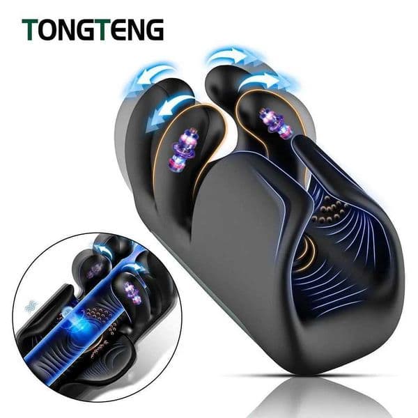 Adult Male Masturbator Bobi Airplane Cup Electric Vibrating Exerciser Penis Delay Ejaculation Sex Products L251210
