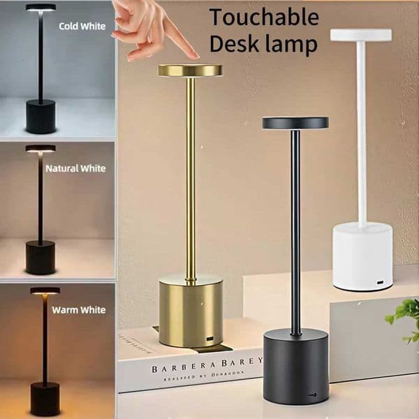 Rechargeable LED Night light Touch Table Lamp Writing Lamp Bedside Creative Ambient Lights Bar Outdoor Decoration Night Lighting H260413
