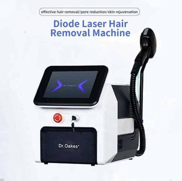 Ace Portable Salon Use 810Nm Diode Laser Fast Hair Removal Non-Invasive Treatment Ice Point Depilation + Skin Rejuvenation Beauty Instrument For All Skin Type