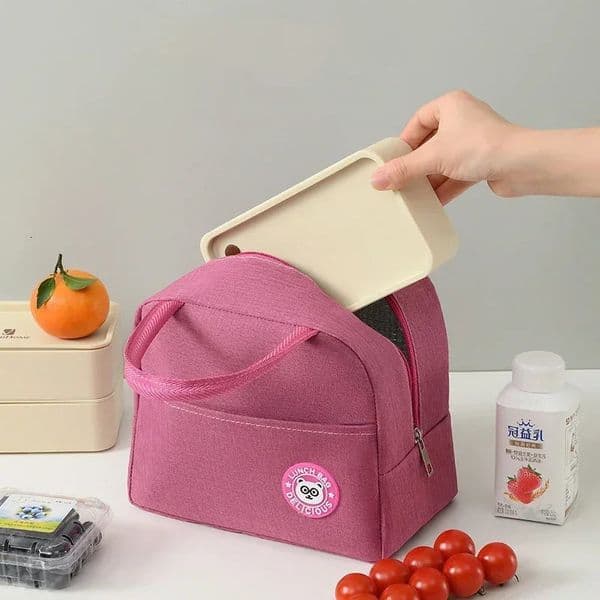 1pc Insulated Lunch Bag Women Casual Waterproof and Lunch Box Case for School and Office - Keep Your Food Fresh and Delicious 260413