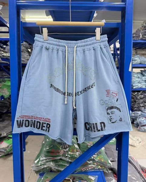 Washed Blue Shorts Jogger Summer Pant For Men Short Pants Holidays Clothing Hip Hop 2026