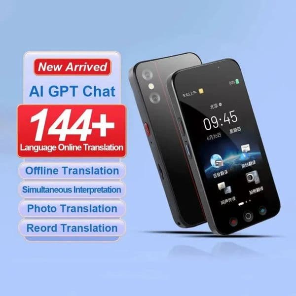 Intelligent AI ChagGPT WIFI Voice Po Translator Offline 18Language Online 144Language SimultaneousTranslation Device with APP 260410