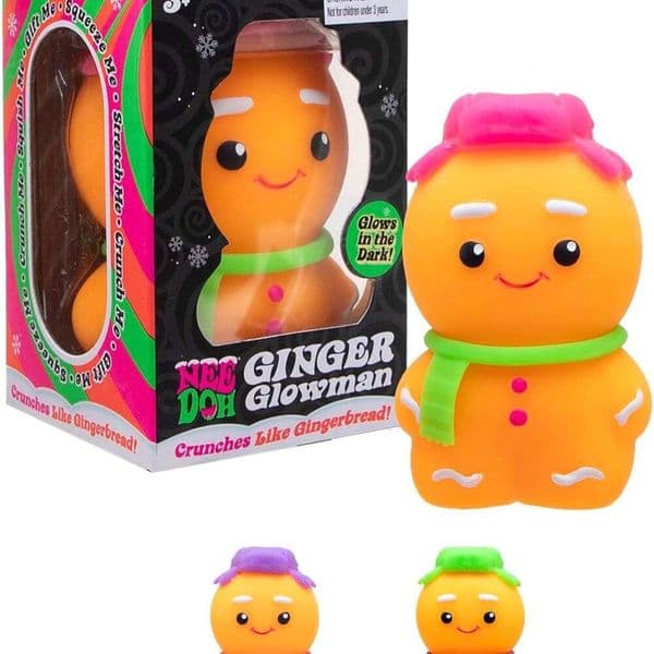 2026 New New Needoh Gingerbread Man Stress Relief Squeezable Toy 3Pcs Toys Toys