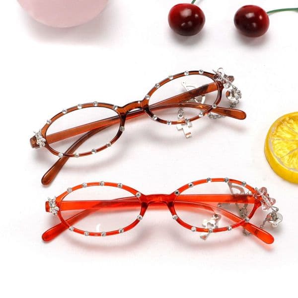 2026 New Designers' Style Personalized Stud Earrings Diamond Decorations. Suitable For Beach Outdoor Fashion Riding Sun Glasses