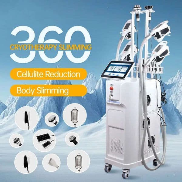 Ace Factory Outlet Fat Reduction Cryolipolysis + Radio Frequency + Cavitation + Cryo Vacuum Cupping Body Slimming Skin Smoothing Anti-Aging Machin