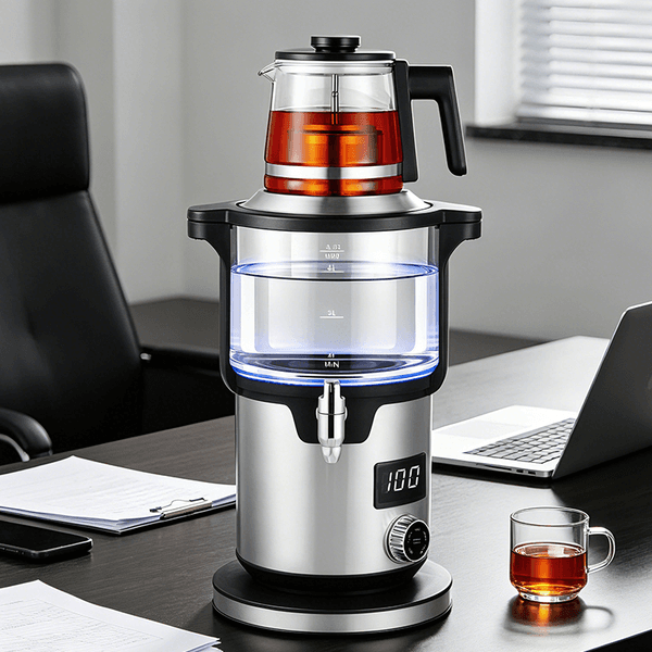 2000W Fast Heating Turkish Samovar Tea Maker Cordless Double Pot Large Capacity 4.5L kettle+1.1L teapot