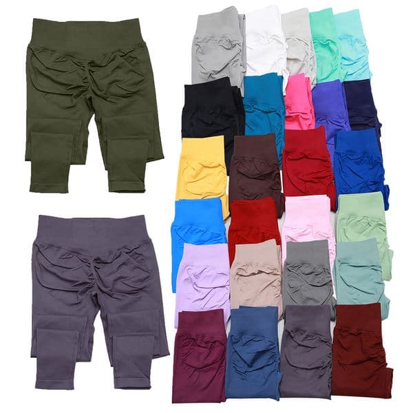 DFY new color pine espresso ink women Impact leggings yoga sports pants Seamless Scrunch pants Bum Gym running Shorts Yoga Shorts Workout Biker fitness pants tights