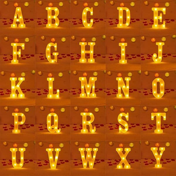 LED Letter Light Alphabet Number Heart Plastic Atmospher Lamp 208cm for Home Wedding Valentines Ornament Birthday Party Decor 260413