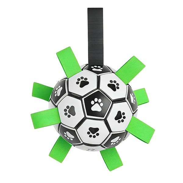World Cup Dog Toys Soccer Ball with Straps Interactive Dog Toys for Tug of War Puppy Birthday Gifts Dog Water Toy Pet Tug Toy Durable Pet Balls for Small Medium Large Dog