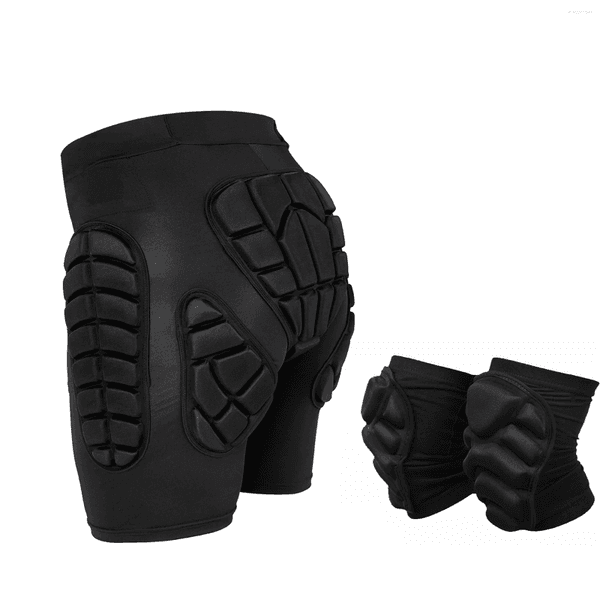 Men's Shorts Lixada Outdoor Protective Ski Knee Pads Set Waterproof Skateboarding Snowboarding Skiing For Women Men XXL