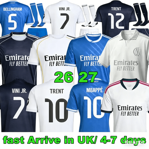 MBAPPE HUIJSEN Real 25 26 27 soccer jerseys BELLINGHAM football shirts VINI JR ARDA GULER A.CARRERAS TRENT camiseta de futbol men kids kit 2026 2027 camisetas