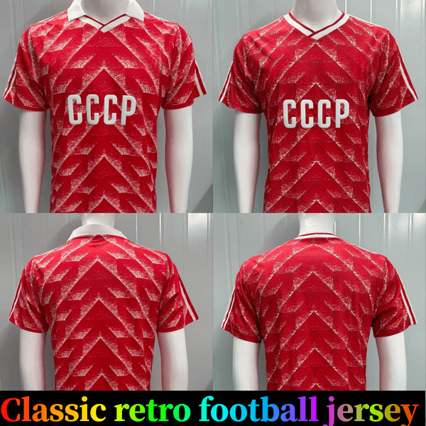 1987-88 soviet union football shirt Classic retro commemorative collectible football jersey 1988-89 football shirt man Soccer Jerseys