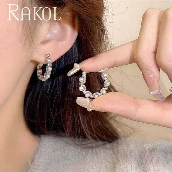 14K GRI IGI 18K ZPE1992 Korean Style High-Quality Pearl Women's Fashion 1-5ct Designer Hoop Stainless Steel Earrings