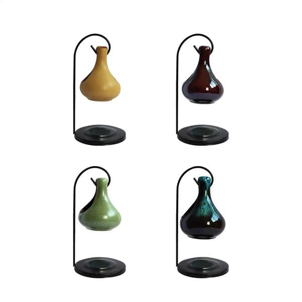 Essential Oil Hanging Candleholder Wax Melt Warmer Ceramic Tealight Candle Holder for Christmas Housewarming Farmhouse 260331