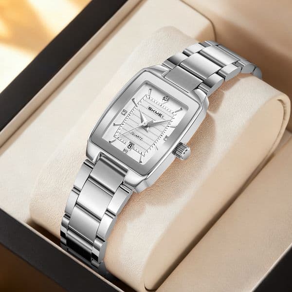 2026 HG 4/14 LUXU Time Beauty Watch Steel Belt Business Women's Watch Square Waterproof Single Calendar Quartz Watch Cross border Spot Wholesale