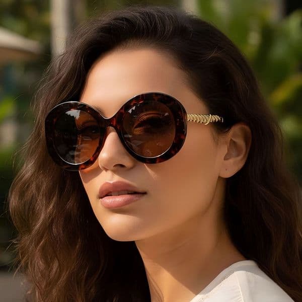 Fashionable Korean-style new vintage round sunglasses with a high-end feel, UV protection, versatile for street photography, trendy eyewear