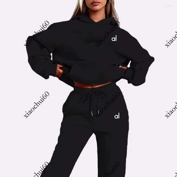 Womens Yoga 2piece Set Printed Sportswear Jogging HoodieSports Pants Casual