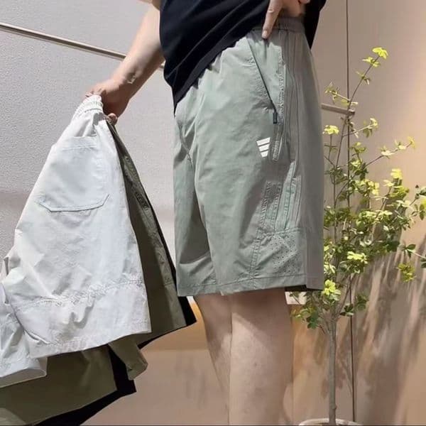 hot Free shipping luxury Men's Shorts Fashionable and minimalist solid color men's shorts summer basic style mid length pants