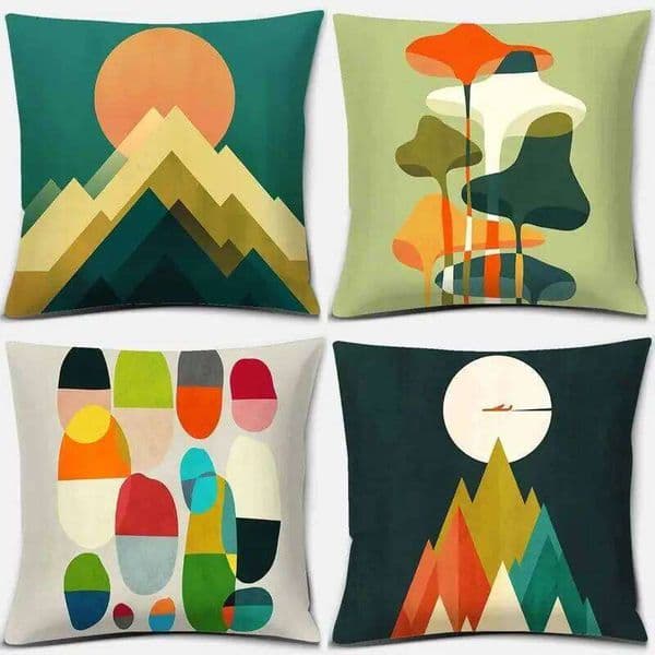 Pillow Case Home Decor Abstract Geometric Decorative Covers Pattern Cushion Suitable For Sofa Bedroom Car Pillow Cover 26Y0414