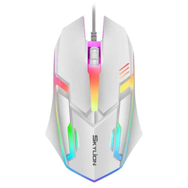 F1 Wired 3 Keys Mouse Colorful Lighting Gaming Office For Windows and IOS System 26L0414