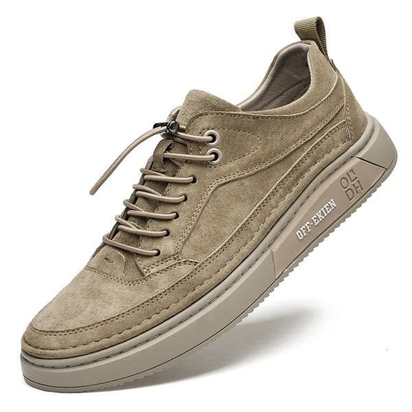 Men Shoes fashion Genuine Leather Loafers Breathable Autumn lace up comfortable Casual Outdoor Sneakers shoes 2023 260413BANJIA