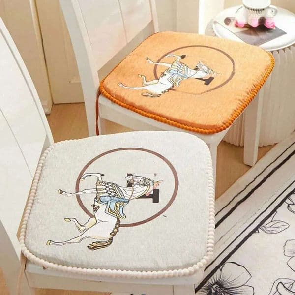 Chenille Chair Cushion: Thick Non-Slip Seat Pad For Dining, Home, Restaurant, Hotel, Wedding Party Decor - Deluxe Comfort Ddmysept B2