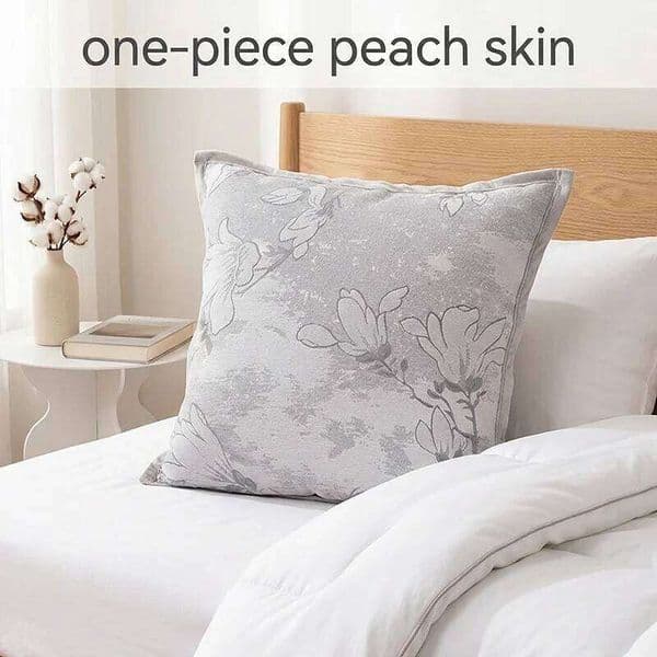 Peach Skin Floral Cushion Cover Soft Throw Pillow Case Minimalist Sofa Bed Living Room Bedroom Home Decor Decorative Pillowcases 26L0414