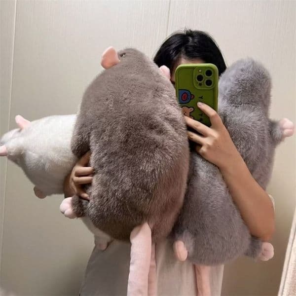 Creative 304590cm Mouse Doll Plush Cartoon Flower Branch Rat Soft Oversized Animal Figure Kids Gift Birthday 260320