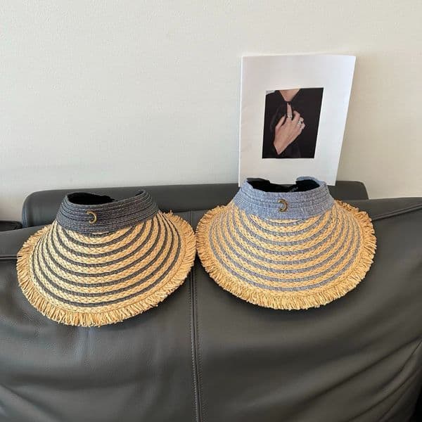 Luxury Beach Sunhat Adjustable Hats Designers Women Chapeau Summer Empty Top Sun Visor Straw Hat Caps Designer Beach Hat Casual Outdoor Travel