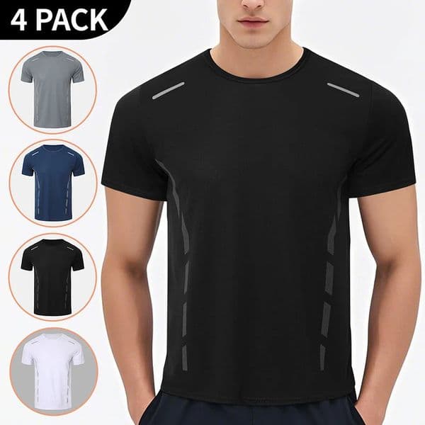 14 Pcs Mens Summer Quickdrying Sports Fashion Printed Shortsleeved Teens Loose and Comfortable Running Fitness Joker Tshirt 260414