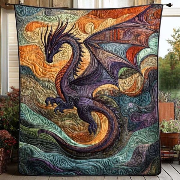 2026 new crossborder quilted blanket with 3d dragon pattern sofa home decor digitally printed blanket wholesale from the source manufactu