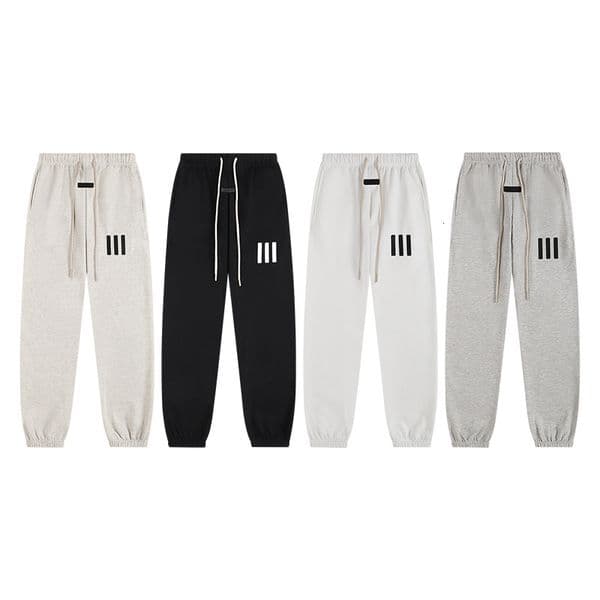FOG Double Line ESS Flocked 1977 Pants High Street Loose Casual Sports Autumn Winter Jogger Sweatpants Men
