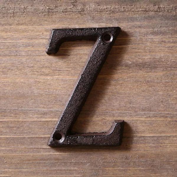 Metal Letters Numbers Cast Iron Decoration House Sign Doorplate DIY Cafe Wall CLH8 260413