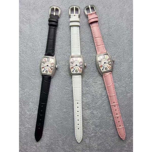 Luxury moissanite watch women designer Color Dreams dial quartz watch barrel-shaped Elegant Women Wristwatch Colorful Dial Luxury Diamond Watch For Women 362