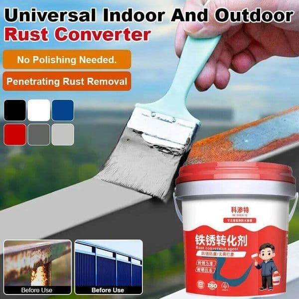 Indooroutdoor doors & windows no sanding rust converter colorful antirust paint renovation