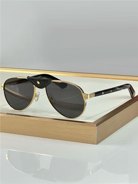 New fashion design pilot sunglasses 0495 exquisite metal frame with removable leather clip simple and popular style outdoor UV400 protection glasses
