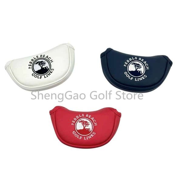 Small Tree Pattern PU Leather Golf Mid Mallet Putter Club Cover with Magnetic Closure 26Y0414