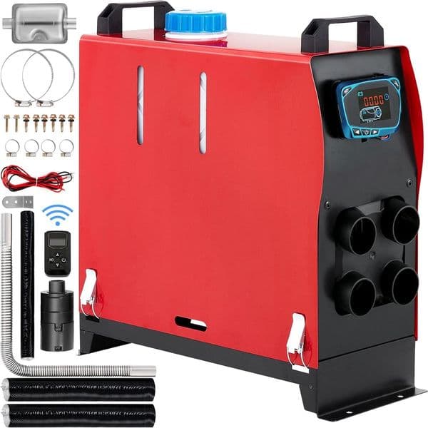 SIHAO 5KW Diesel Air Heater 12V Portable Fuel Heater Stationary Heating Diesel Heater Air Parking Heater Remote Control with LCD Switch