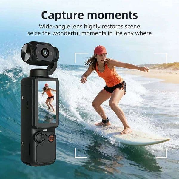1080P HD Sport 32GB Memory Card,2000 Mah,1.9" Screen,Portable Pocket Camera,Handheld Camera 180 Manually Rotating Lens 26H0413