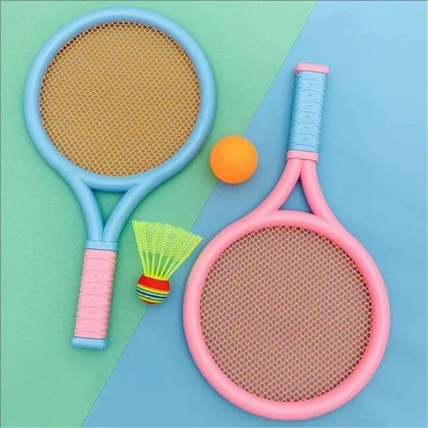 Childrens badminton tennis racket exercise reaction ability beginners family outdoor beach kindergarten baby parentchil 260320