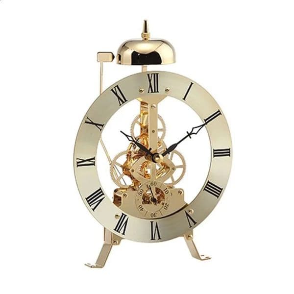 Y77ASmall Table Clock Metal Vintage Clocks Bedroom Office y Mechanical Watches Mini Watch 260414