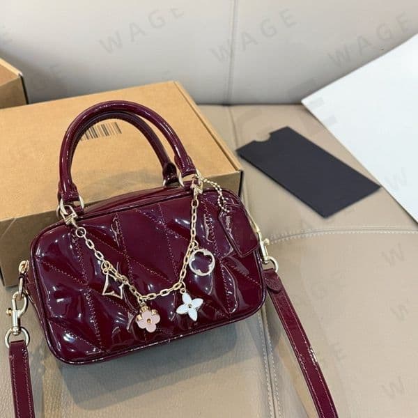 2026 Classic Style Four Leaf Clover Bowler Bag Women Top Handle Crossbody Shoulder Bag Vintage Minimalist Aesthetic Designer Purse Quick Free Worldwide Shipping-2