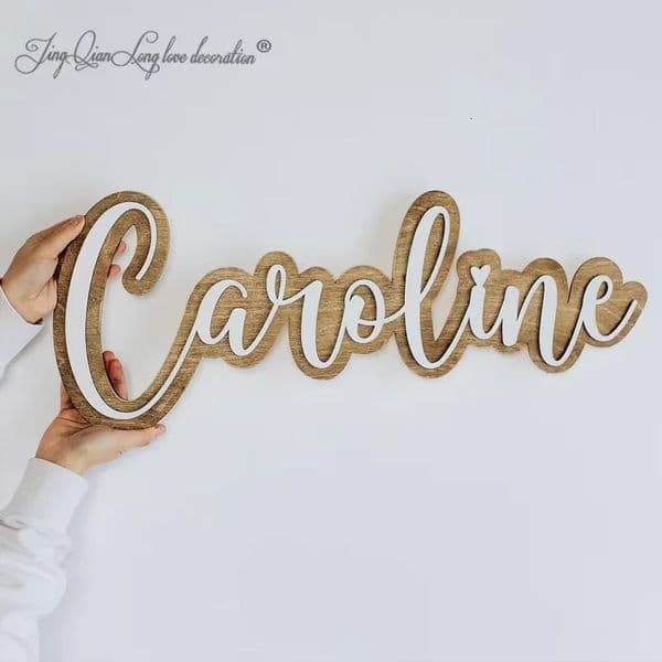 Custom Wooden Name Sign for Nursery Decor Baby Shower Gift Name Wall Decor Personalized Name 260413